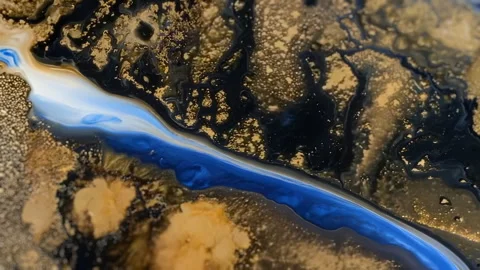 An Abstract CloseUp of Natural Stone Patterns and Textures Captivating the Eye Stock Footage 305844027