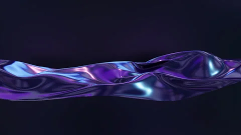 Abstract cloth Animation Background. flowing Fluid Silk waves. Satin texture Video stock 263917381