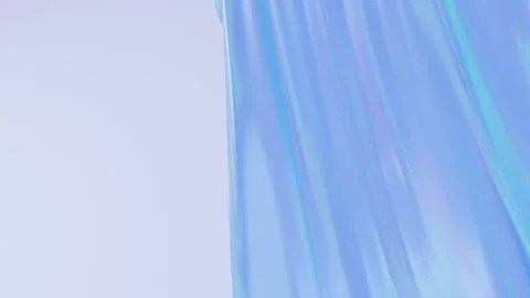 Abstract cloth Animation Background. flowing Fluid Silk curtain Vídeos de archivo 296352298