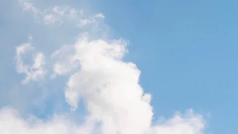 Abstract cloud and smoke formation from coal mine chimney that turns into ov Stock Footage 121343004