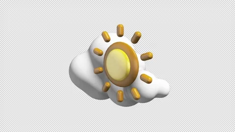 Abstract Cloud and Sun Stock Footage 308222773