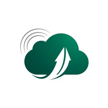 Abstract cloud arrow logo design template elements illustration vector design 스톡 일러스트