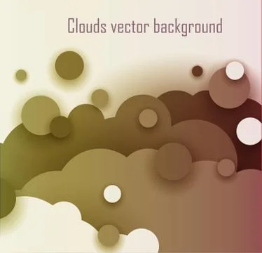 Abstract Cloud Background Vector Stock Illustration