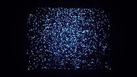 Abstract cloud of blue glowing particles emerging from darkness in cinemati.. Stock Footage 346724465