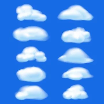 Abstract cloud on blue sky background. Nature concept Illustrazione stock