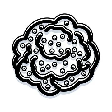 Abstract cloud bubble pattern illustration with floating dots 스톡 일러스트