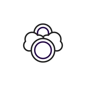 Abstract cloud composition with geometric shapes represents ideas innovatio.. Stock-Illustration