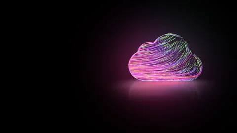 Abstract cloud computing and digital technology concept Stock Footage 347068474