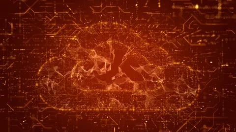 Abstract cloud computing background animation Stock Footage 101340482