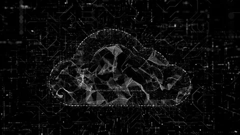 Abstract cloud computing background animation Stock Footage 101341121