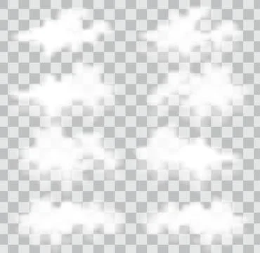 Abstract cloud element collection. Stock Illustration