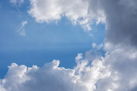 Abstract cloud formations with shapes for backgrounds Foto stock