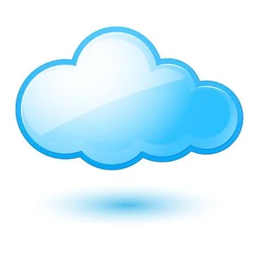 Abstract cloud. Illustration on white background for design Stock Illustration