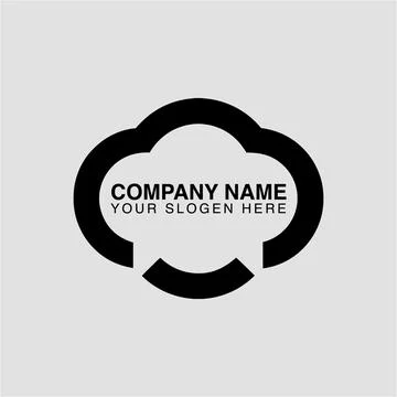 Abstract cloud logo design for modern company branding and business identity Stock Illustration