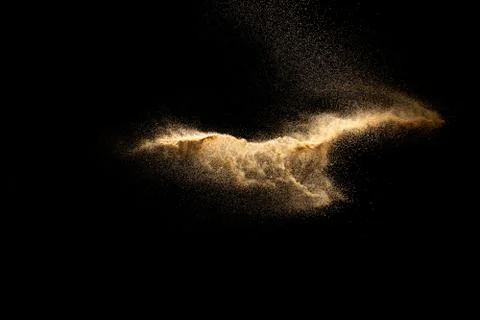 Abstract cloud motion blurred sand background.Sandy explosion Foto stock