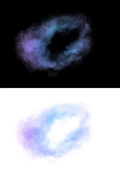 Abstract cloud in multicolored gradient. Illustration