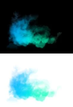 Abstract cloud in multicolored gradient. Illustration
