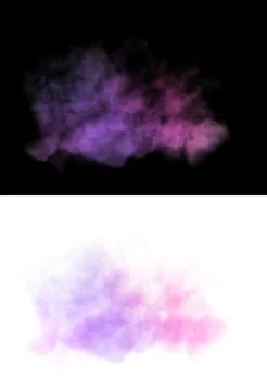 Abstract cloud in multicolored gradient. Stock Illustration