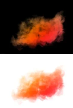 Abstract cloud in multicolored gradient. Stock Illustration