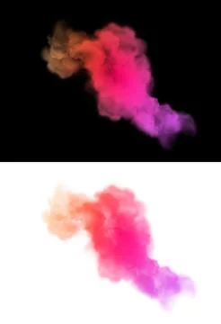 Abstract cloud in multicolored gradient. Stock Illustration