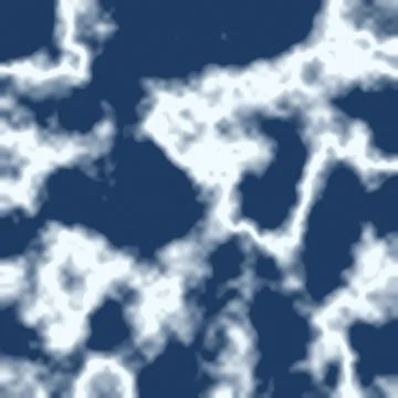 Abstract cloud patterns on deep blue sky background Stock Illustration