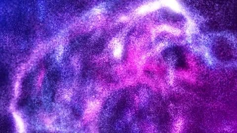 Abstract cloud of pink and purple particles made of glowing dust particles an Stock Footage 321480911