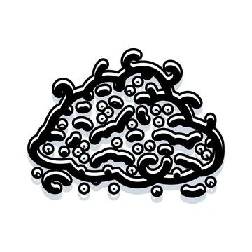 Abstract cloud shape forming pattern and texture Stock Illustration