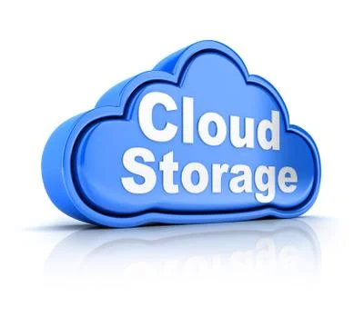 Abstract cloud storage (done in 3d) Illustrazione stock