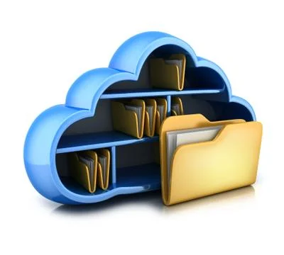 Abstract cloud storage (done in 3d) Stock Illustration