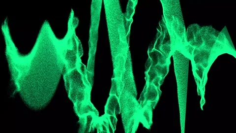 Abstract cloud from the structure of particles. Stock Footage 335112717