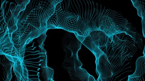 Abstract cloud from the structure of particles. Stock Footage 335112745