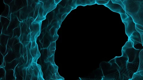 Abstract cloud from the structure of particles. Stock Footage 335112793