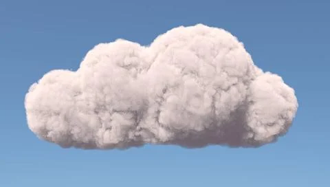 Abstract cloud symbol Abstract cloud symbol, isolated on blue Copyright: x... Stock Photos