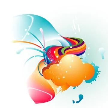 Abstract Cloud vector Stock Illustration