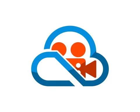 Abstract cloud with video recorder inside Stock-Illustration