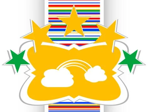 Abstract cloud web background, web icon sign 스톡 일러스트