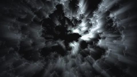 Abstract clouds of dark gray and a white flash 스톡 동영상 276742111