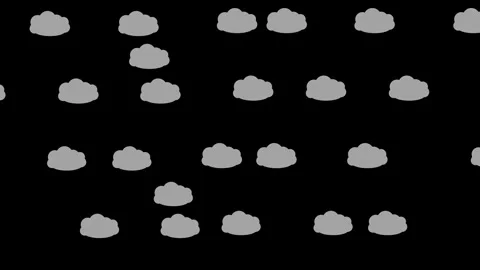 Abstract clouds fly in sky, moving clouds isolated on background Stock Footage 263873608