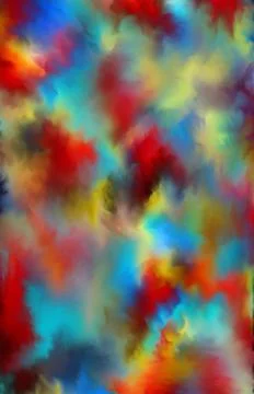 Abstract clouds. Modern futuristic pattern. Multicolor dynamic background. Co イラスト素材