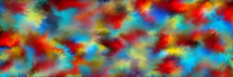 Abstract clouds. Modern futuristic pattern. Multicolor dynamic background. Co Stock Illustration