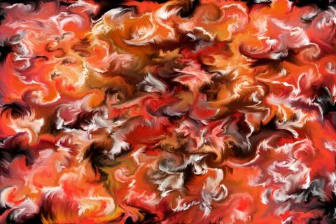 Abstract clouds. Modern futuristic pattern. Multicolor dynamic background. Co Stock Illustration