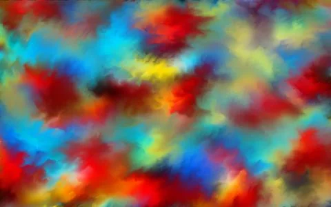 Abstract clouds. Modern futuristic pattern. Multicolor dynamic background. Co Stock Illustration