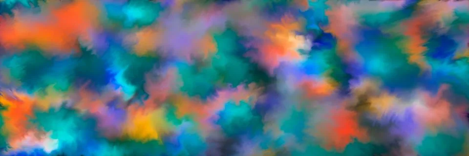 Abstract clouds. Modern futuristic pattern. Multicolor dynamic background. Co Stock Illustration