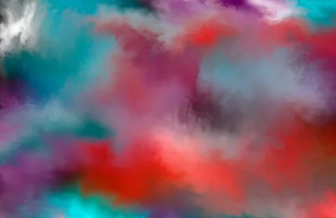 Abstract clouds. Modern futuristic pattern. Multicolor dynamic background. Co 스톡 일러스트