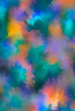 Abstract clouds. Modern futuristic pattern. Multicolor dynamic background. Co Stockillustratie