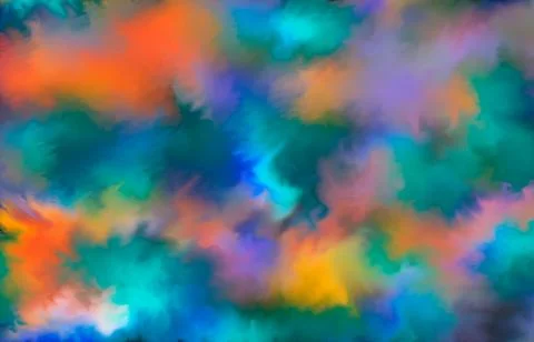 Abstract clouds. Modern futuristic pattern. Multicolor dynamic background. Co Stock Illustration