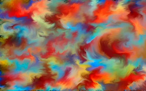 Abstract clouds. Modern futuristic pattern. Multicolor dynamic background. Co Stock Illustration