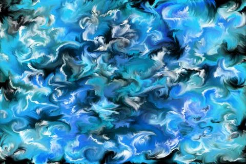 Abstract clouds. Modern futuristic pattern. Multicolor dynamic background. Co 스톡 일러스트