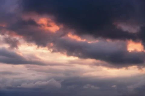 Abstract clouds with sky in the evening Foto stock