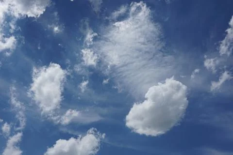 Abstract of cloudscape with the blue sky for background used Stock Photos